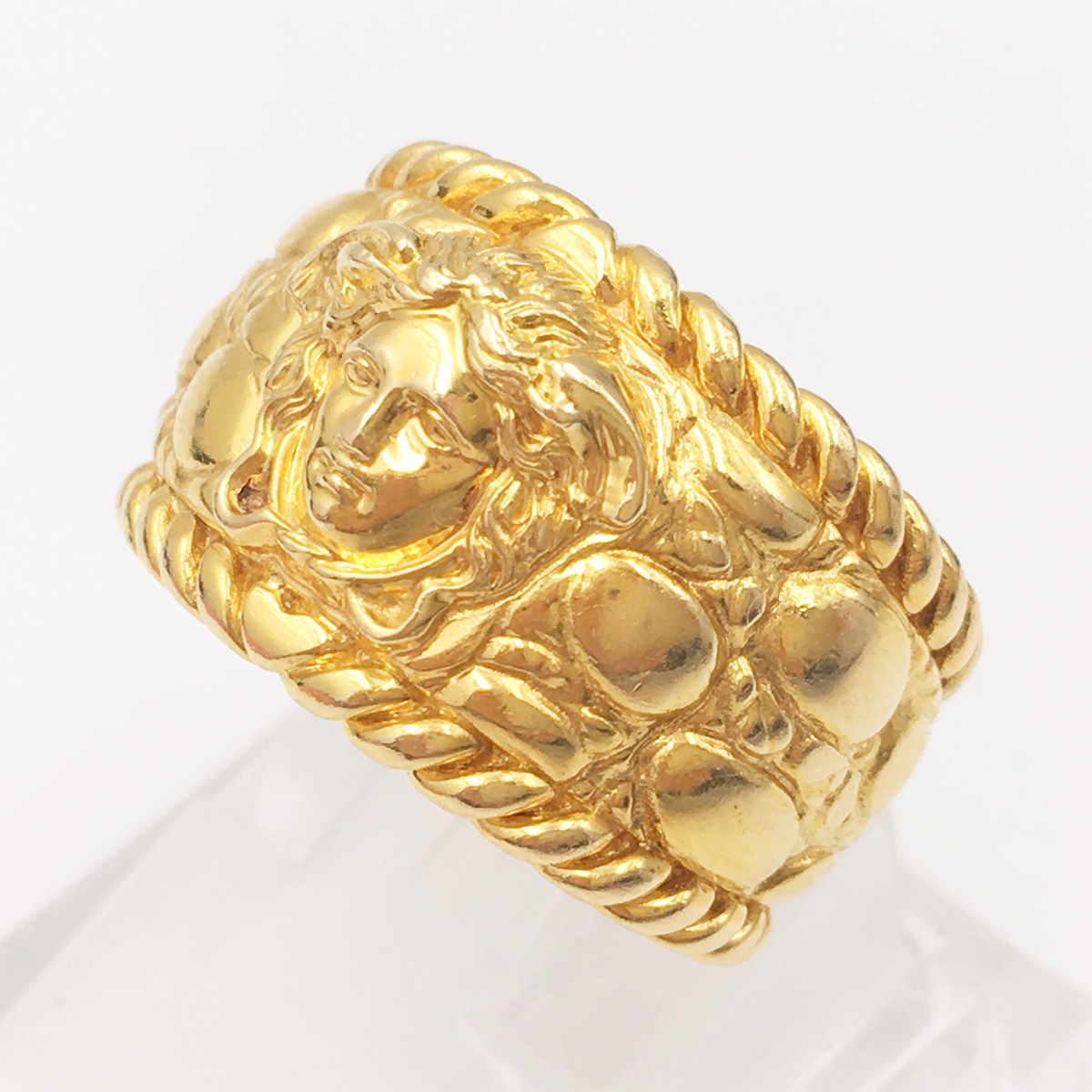 ジャンニヴェルサーチ GIANN VERSACE リング YG 7号 #48 【中古】10005896